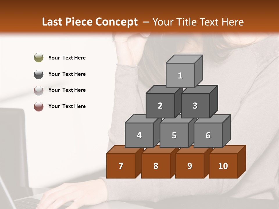 Internet Casual Laptop PowerPoint Template