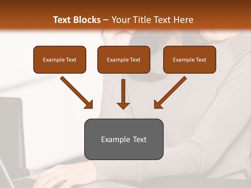 Internet Casual Laptop PowerPoint Template