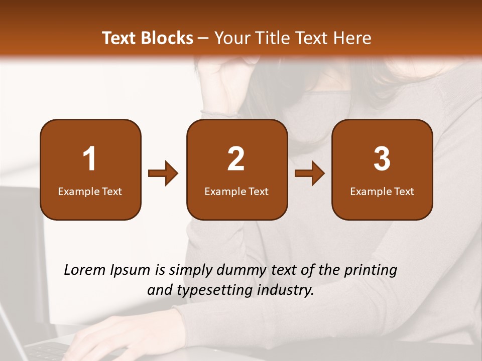 Internet Casual Laptop PowerPoint Template