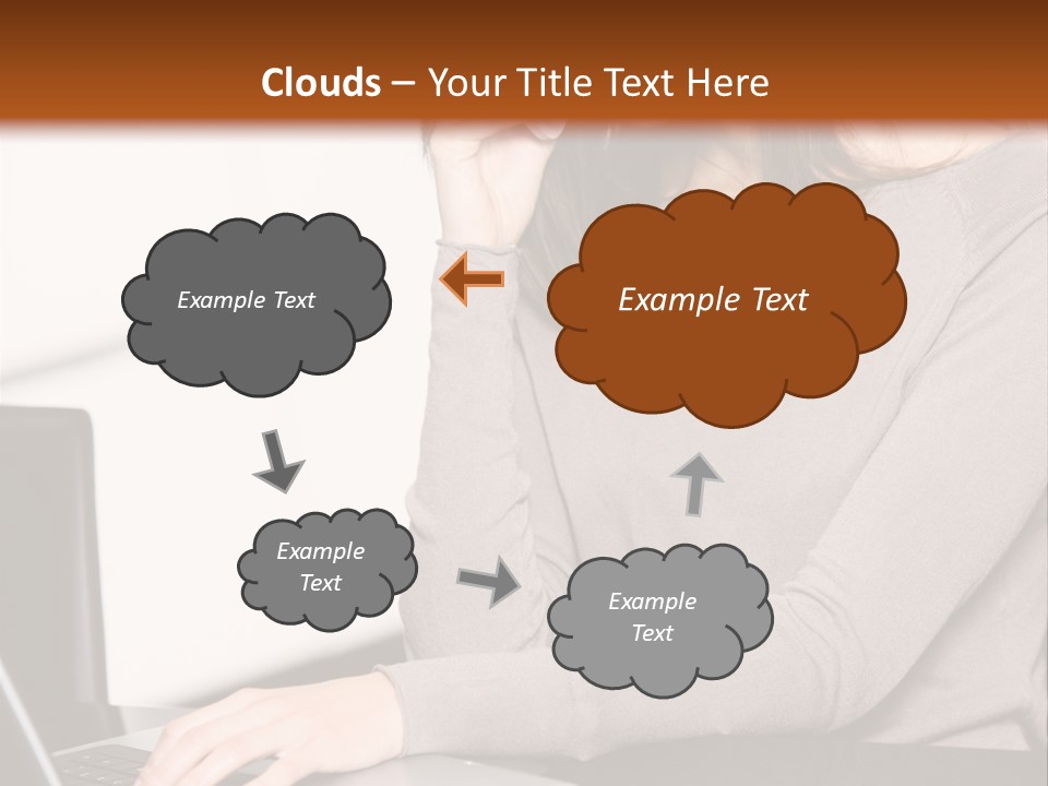 Internet Casual Laptop PowerPoint Template