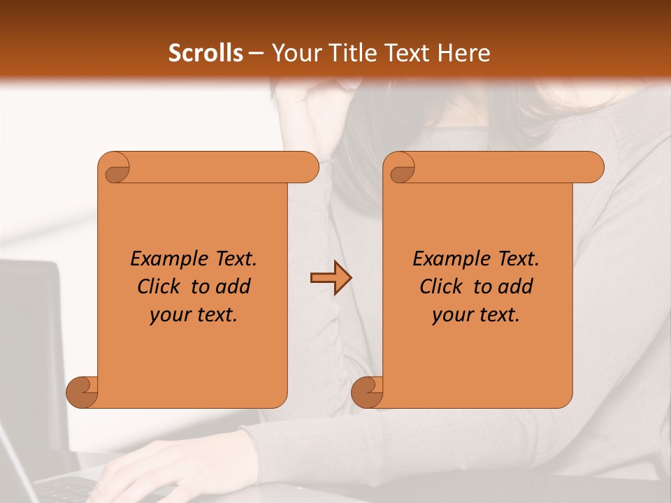 Internet Casual Laptop PowerPoint Template