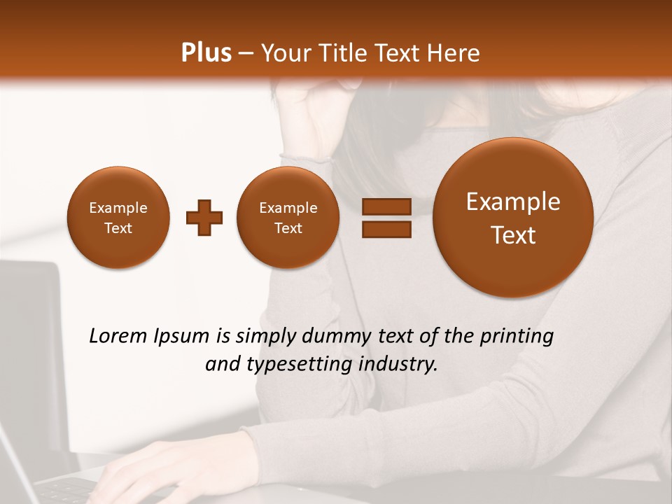 Internet Casual Laptop PowerPoint Template