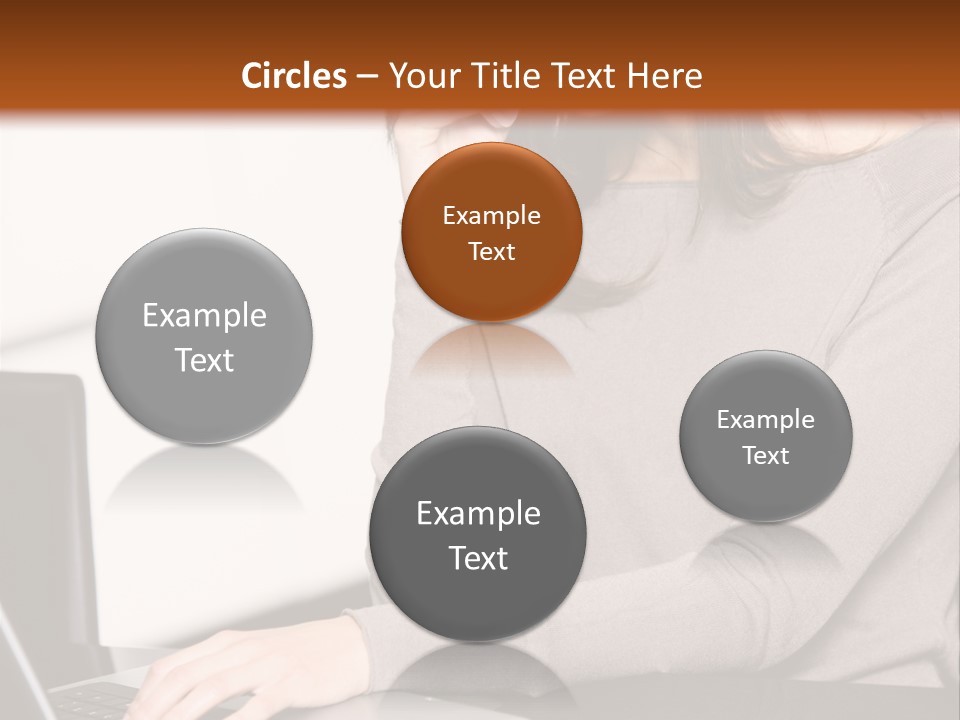 Internet Casual Laptop PowerPoint Template