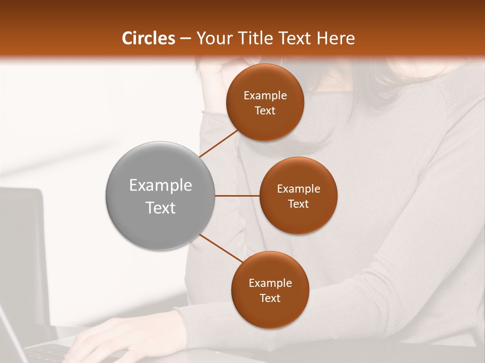 Internet Casual Laptop PowerPoint Template