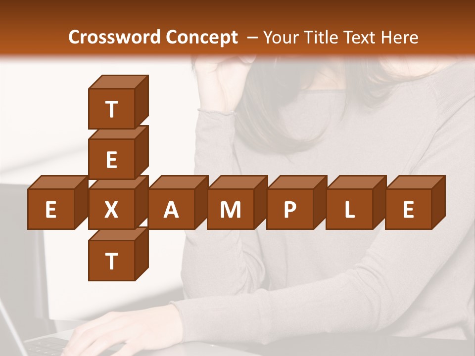Internet Casual Laptop PowerPoint Template