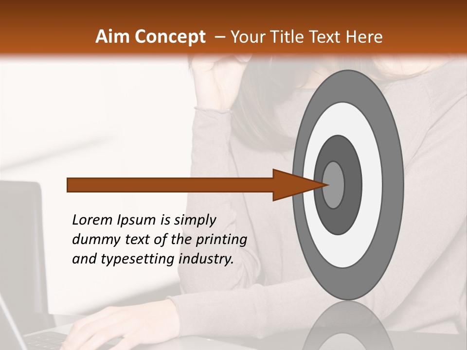 Internet Casual Laptop PowerPoint Template