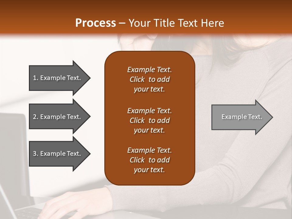 Internet Casual Laptop PowerPoint Template
