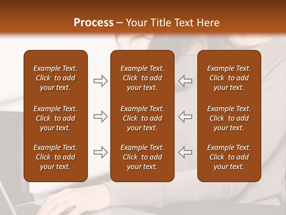 Internet Casual Laptop PowerPoint Template