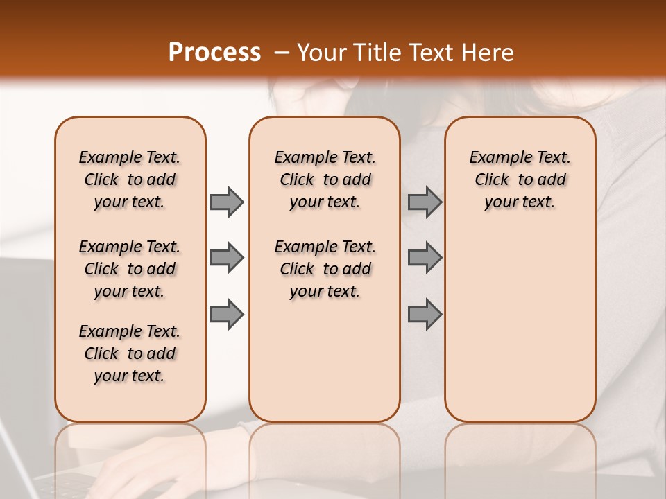 Internet Casual Laptop PowerPoint Template