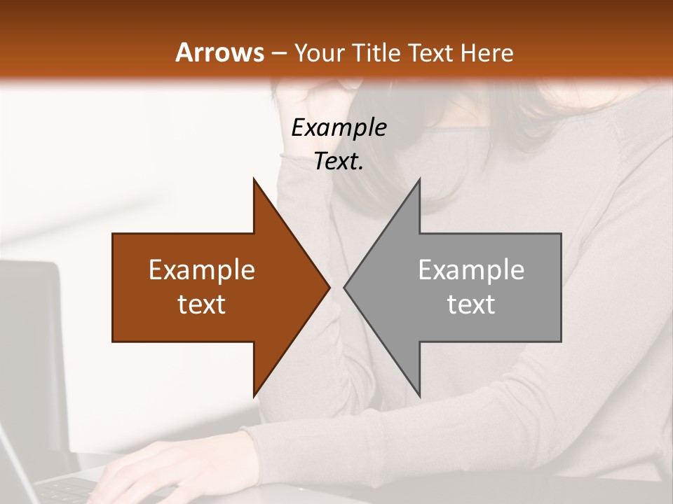 Internet Casual Laptop PowerPoint Template