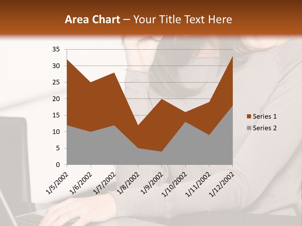 Internet Casual Laptop PowerPoint Template