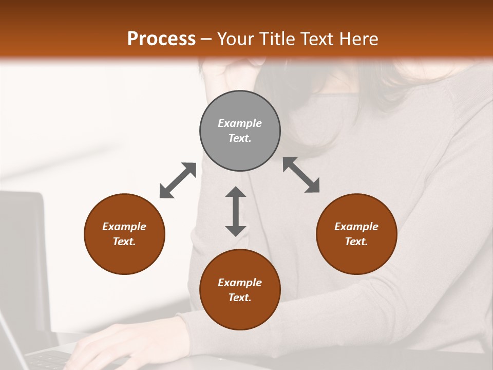 Internet Casual Laptop PowerPoint Template