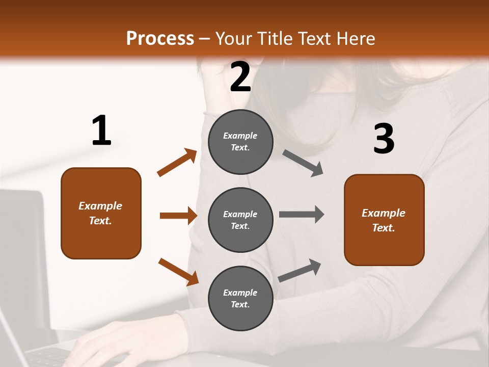 Internet Casual Laptop PowerPoint Template