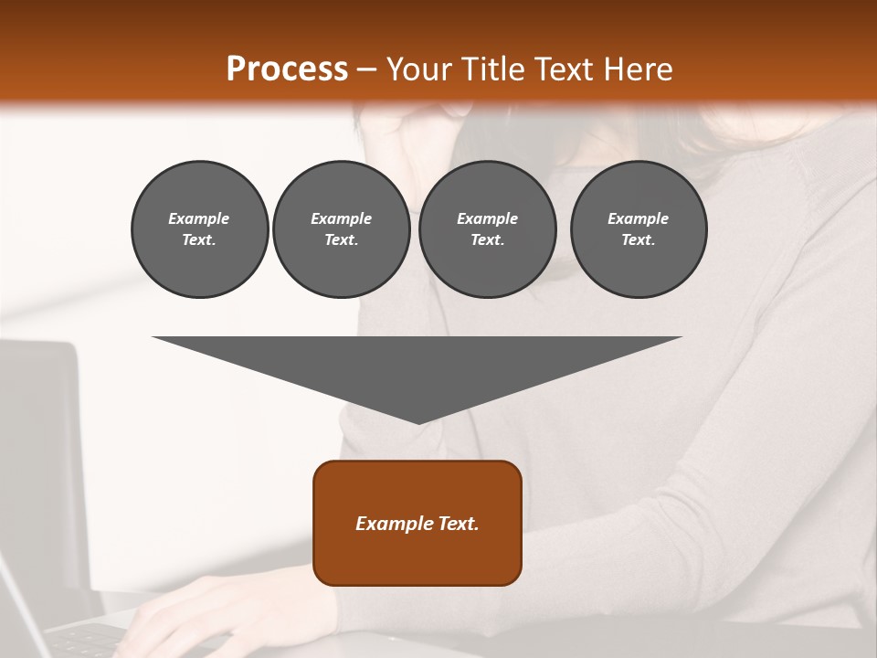 Internet Casual Laptop PowerPoint Template