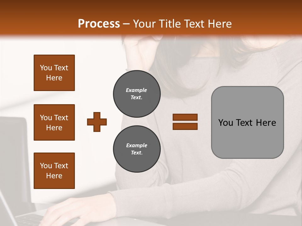 Internet Casual Laptop PowerPoint Template