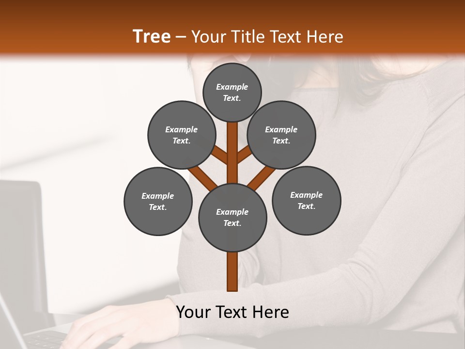 Internet Casual Laptop PowerPoint Template