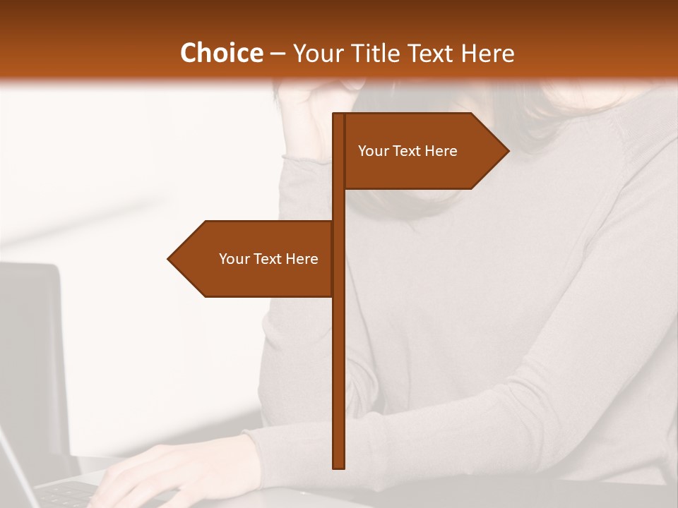 Internet Casual Laptop PowerPoint Template