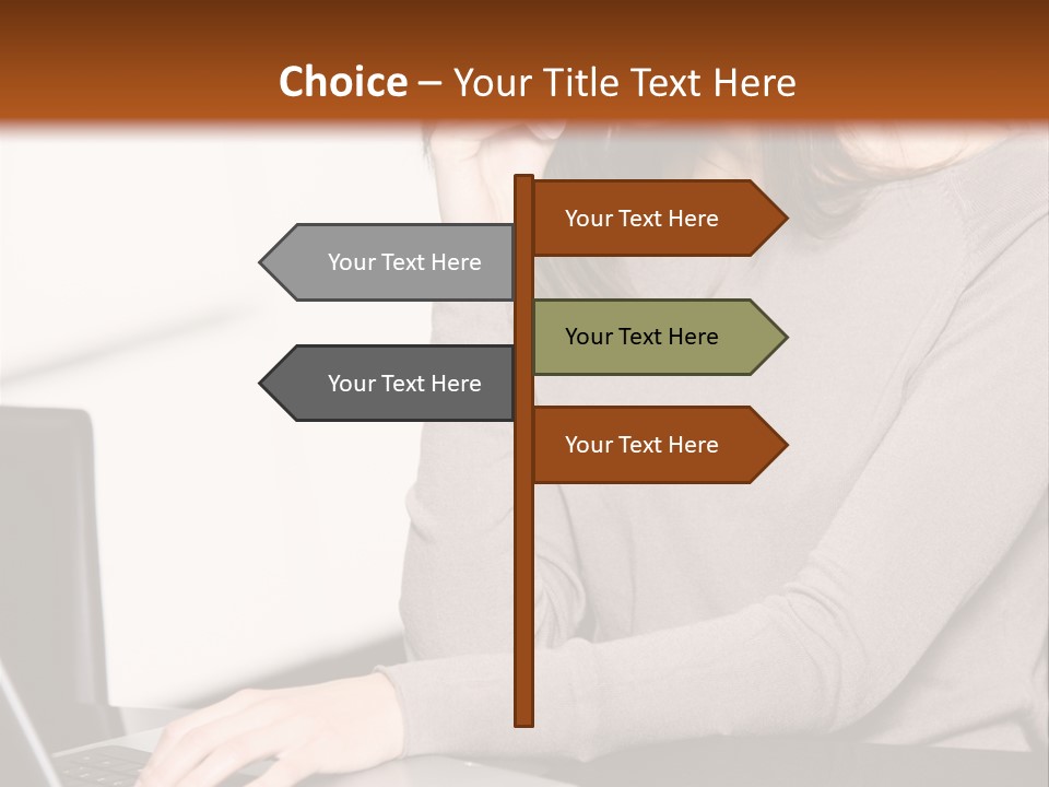 Internet Casual Laptop PowerPoint Template