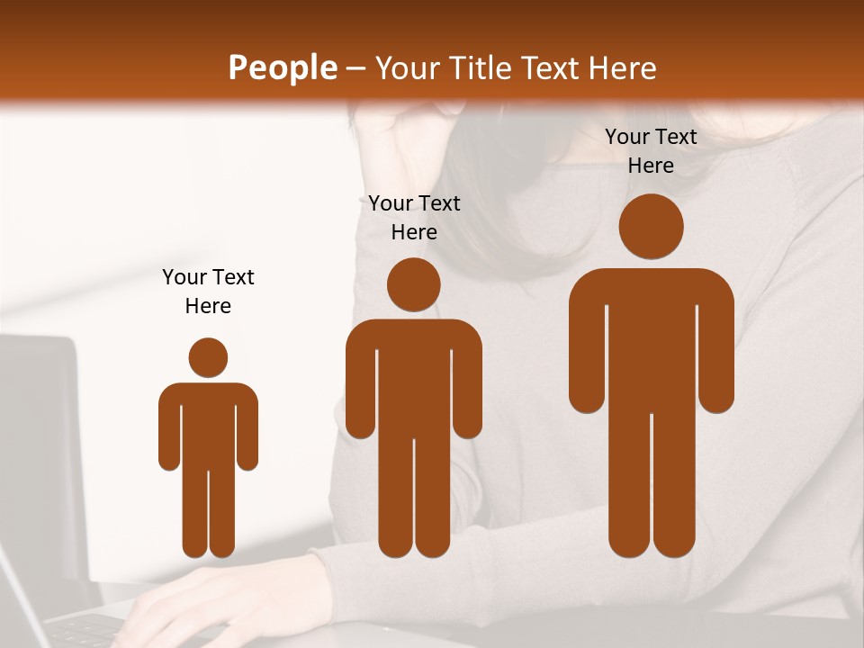 Internet Casual Laptop PowerPoint Template