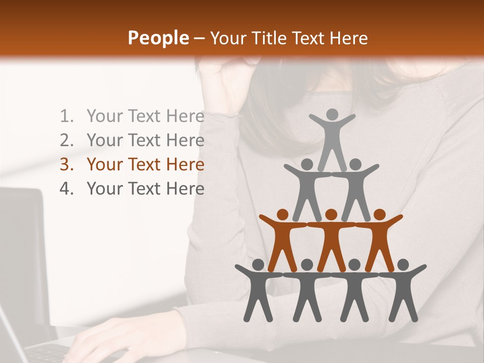 Internet Casual Laptop PowerPoint Template
