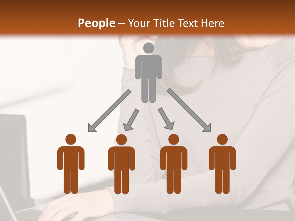 Internet Casual Laptop PowerPoint Template