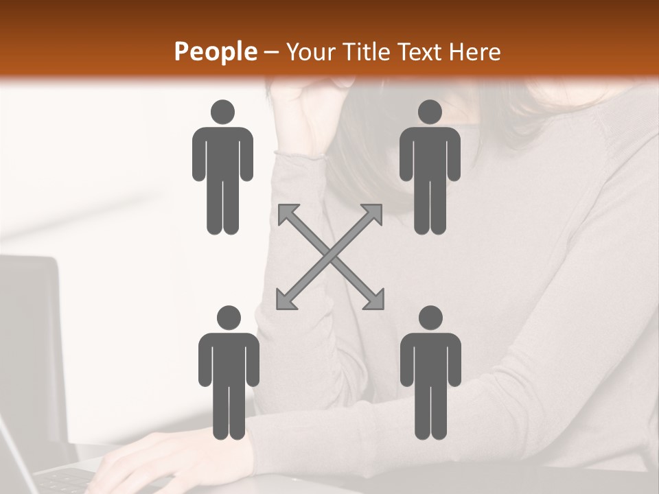 Internet Casual Laptop PowerPoint Template