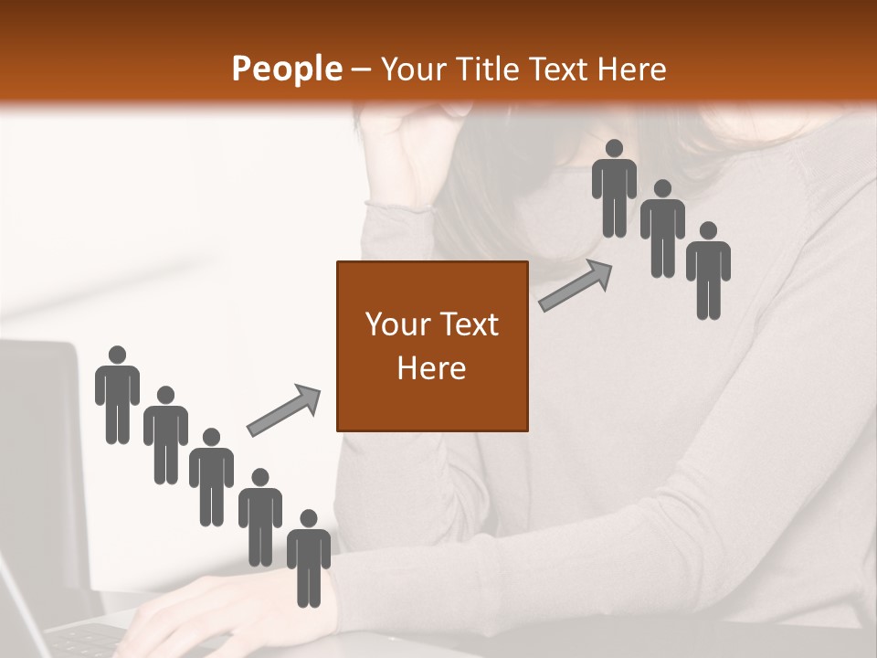 Internet Casual Laptop PowerPoint Template