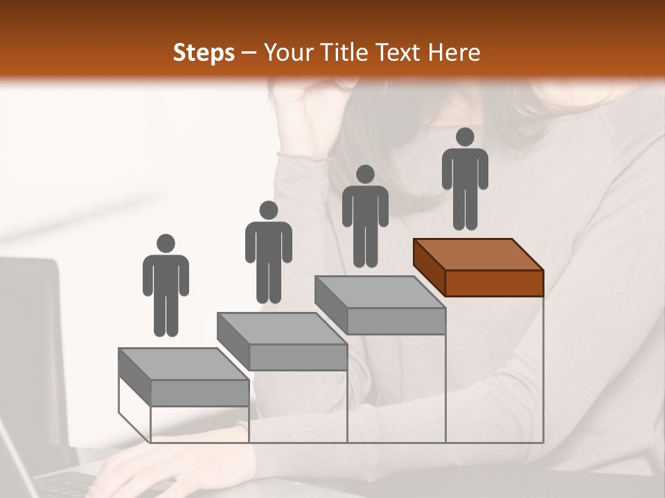 Internet Casual Laptop PowerPoint Template
