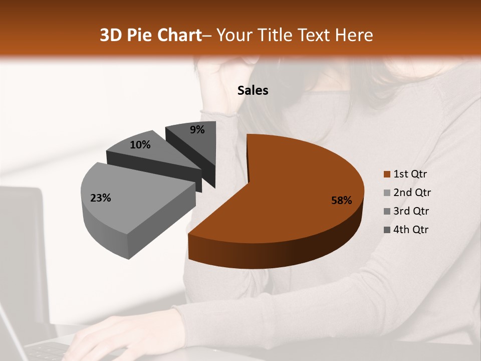 Internet Casual Laptop PowerPoint Template