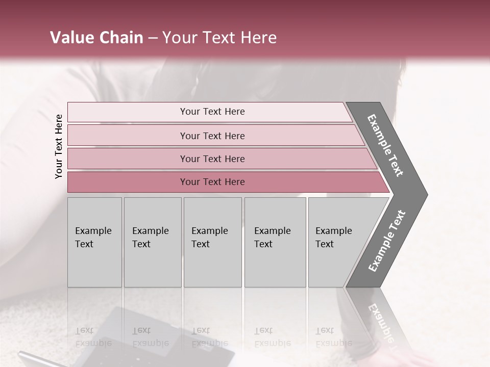 Working Laptop Floor PowerPoint Template