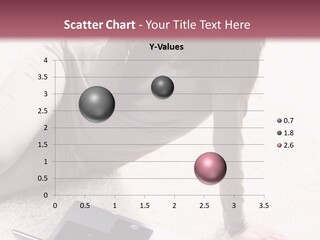 Working Laptop Floor PowerPoint Template