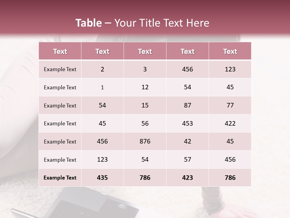 Working Laptop Floor PowerPoint Template