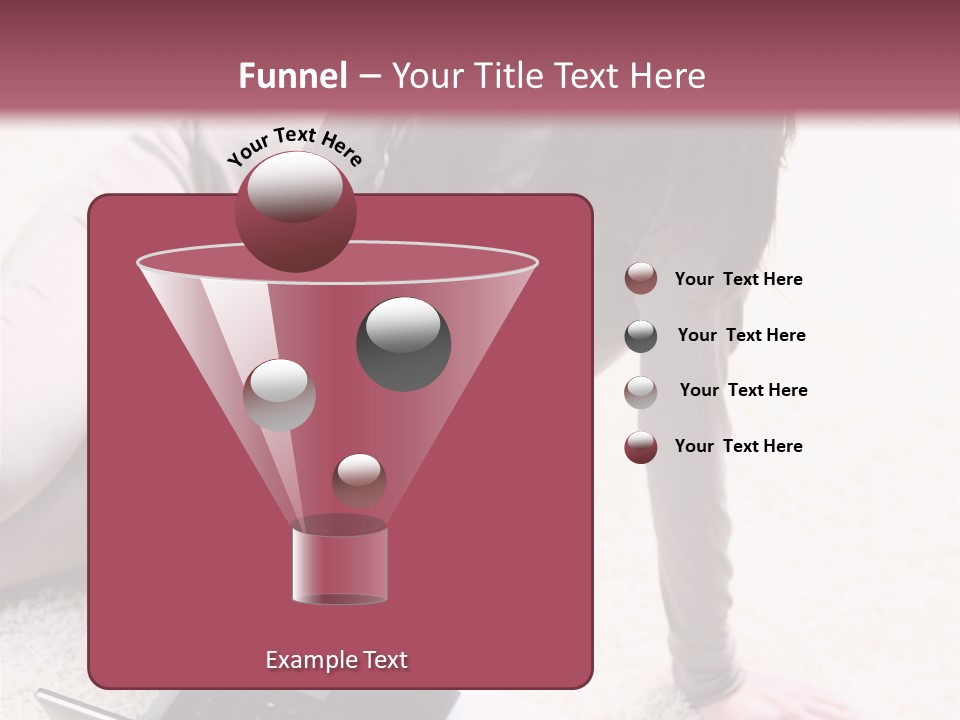 Working Laptop Floor PowerPoint Template
