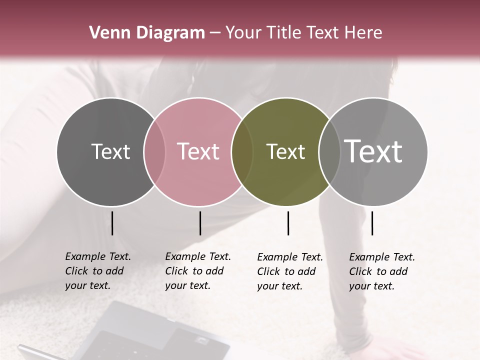 Working Laptop Floor PowerPoint Template