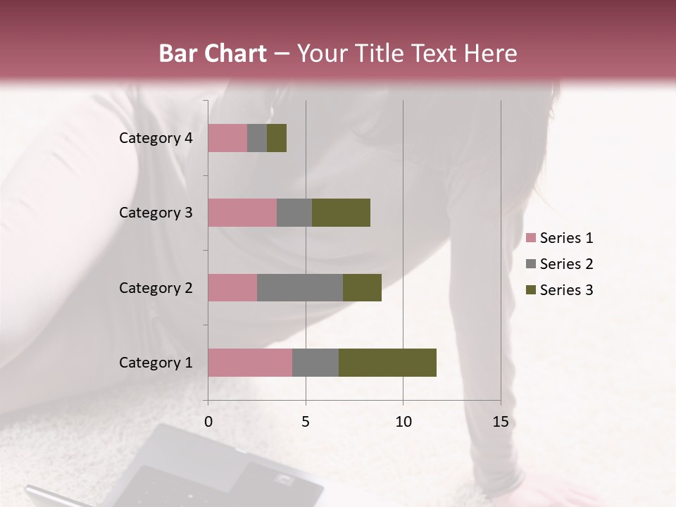 Working Laptop Floor PowerPoint Template