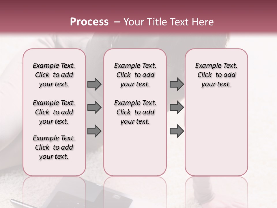 Working Laptop Floor PowerPoint Template