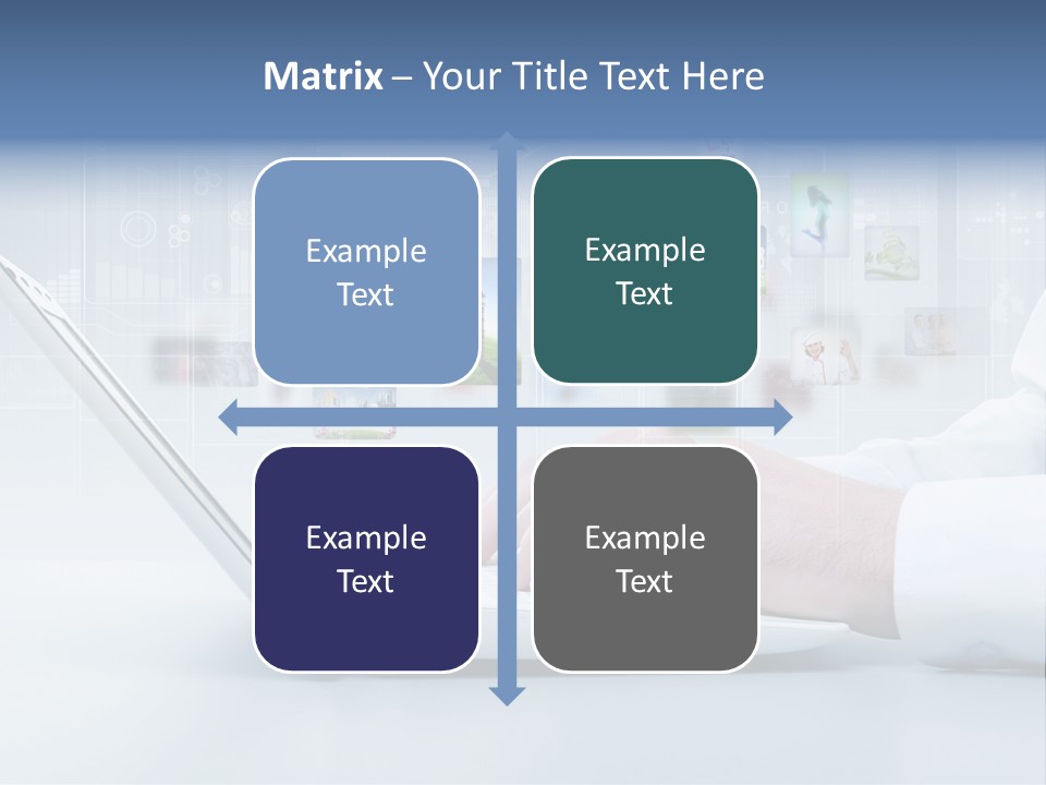 Strategy Communication Social PowerPoint Template