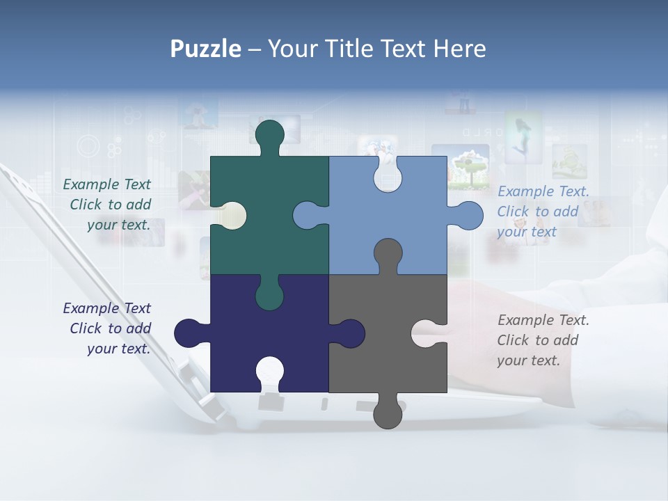 Strategy Communication Social PowerPoint Template