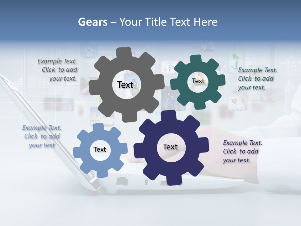 Strategy Communication Social PowerPoint Template