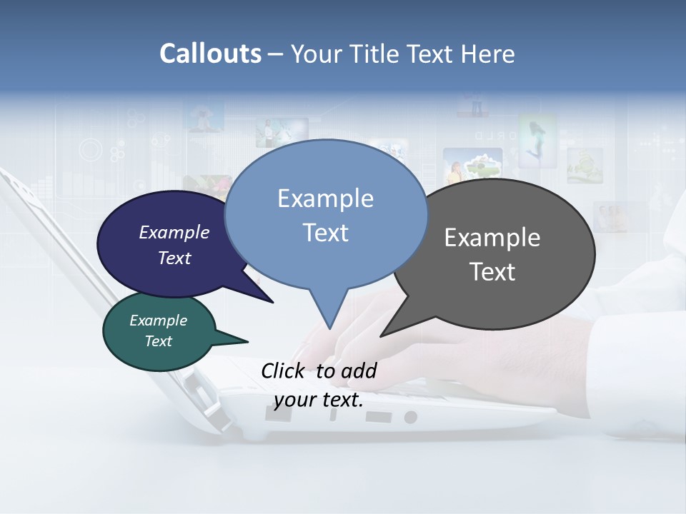 Strategy Communication Social PowerPoint Template