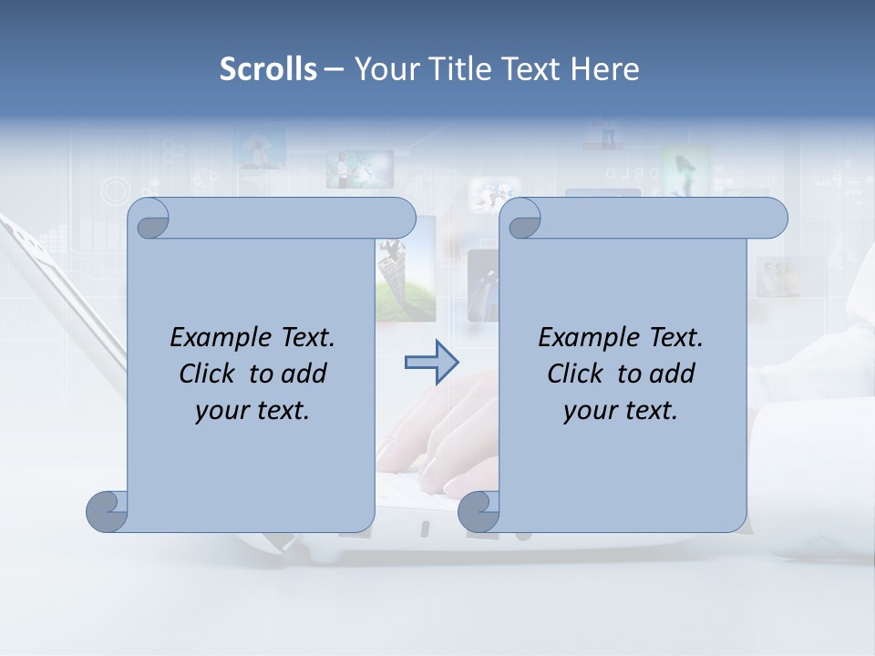 Strategy Communication Social PowerPoint Template