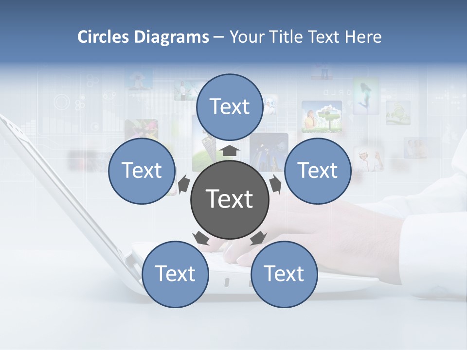 Strategy Communication Social PowerPoint Template
