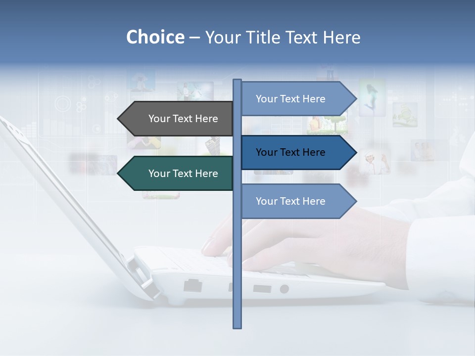 Strategy Communication Social PowerPoint Template