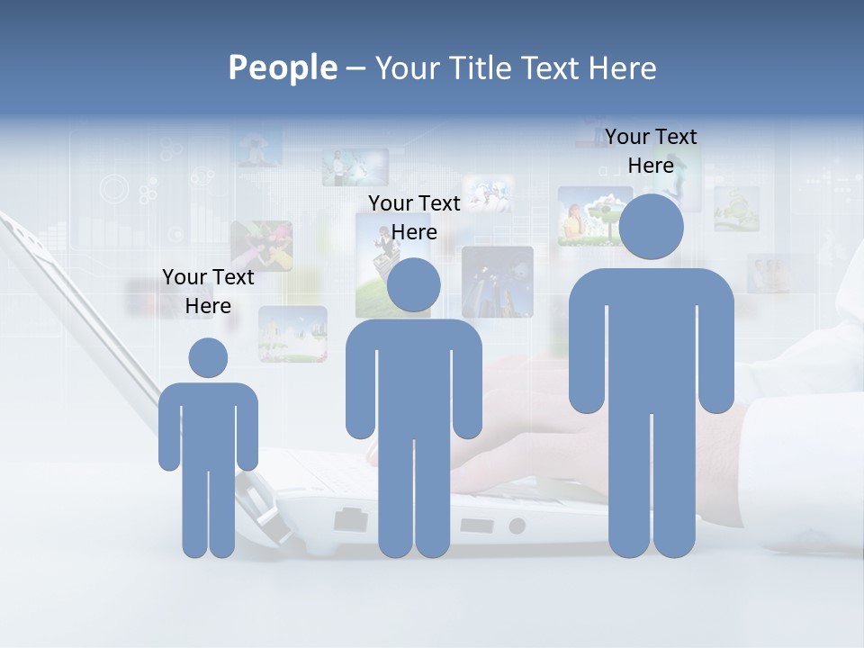 Strategy Communication Social PowerPoint Template