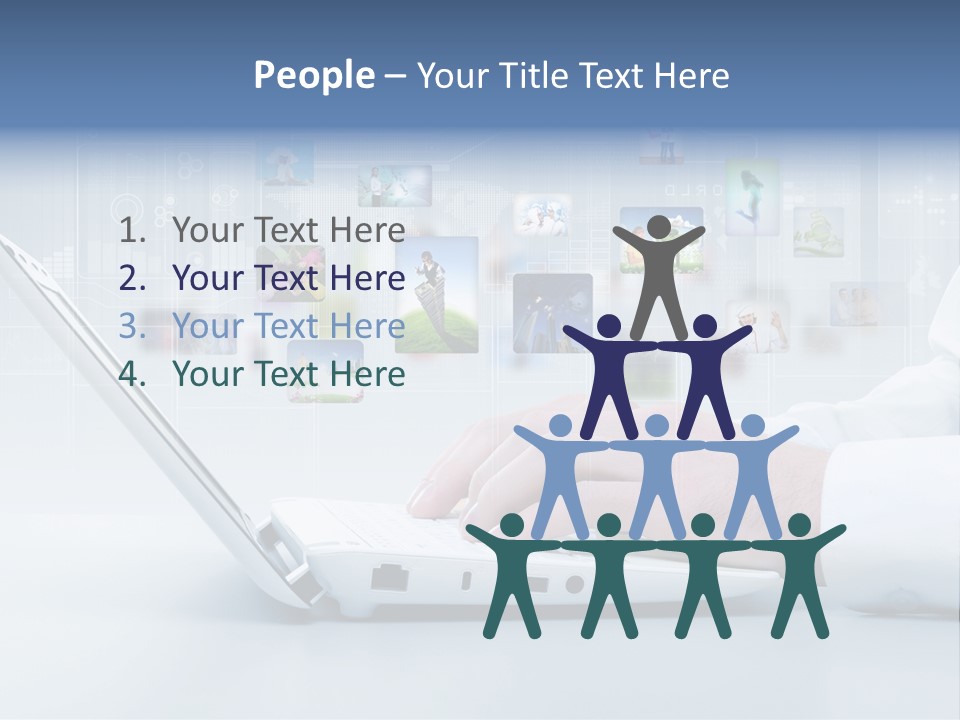 Strategy Communication Social PowerPoint Template