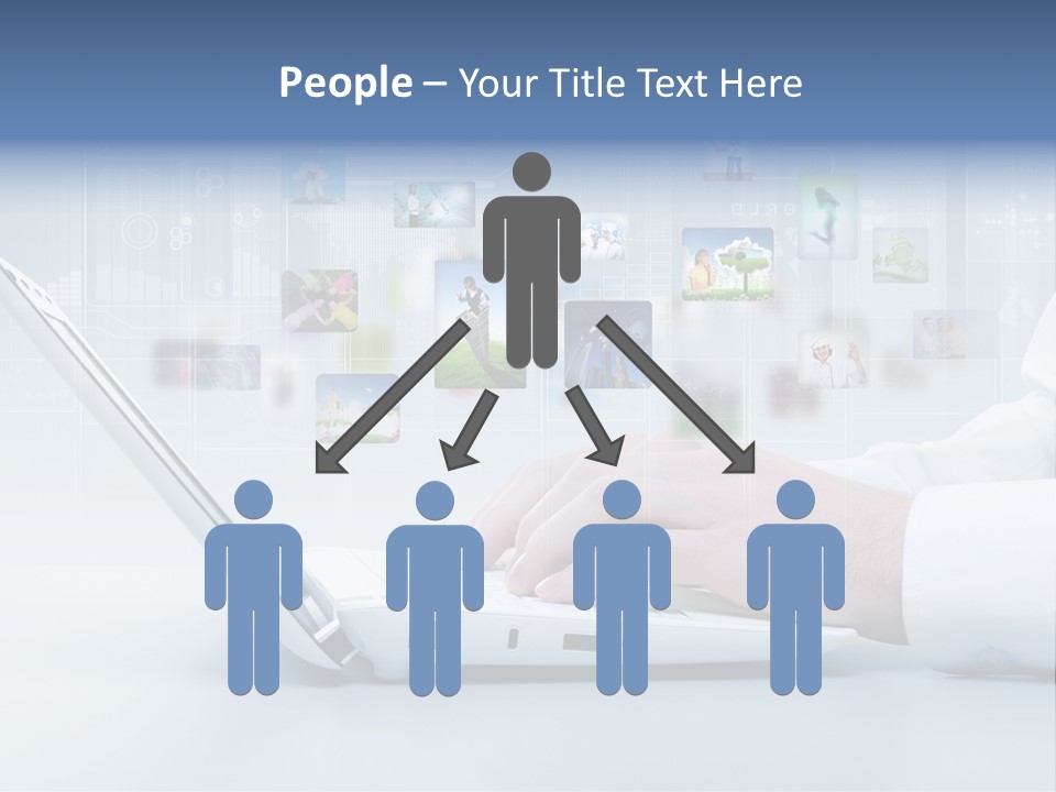 Strategy Communication Social PowerPoint Template