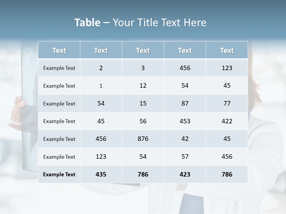 Person Xray Physician PowerPoint Template