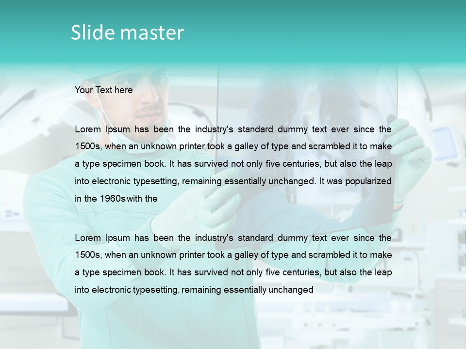 Man Working Aid PowerPoint Template