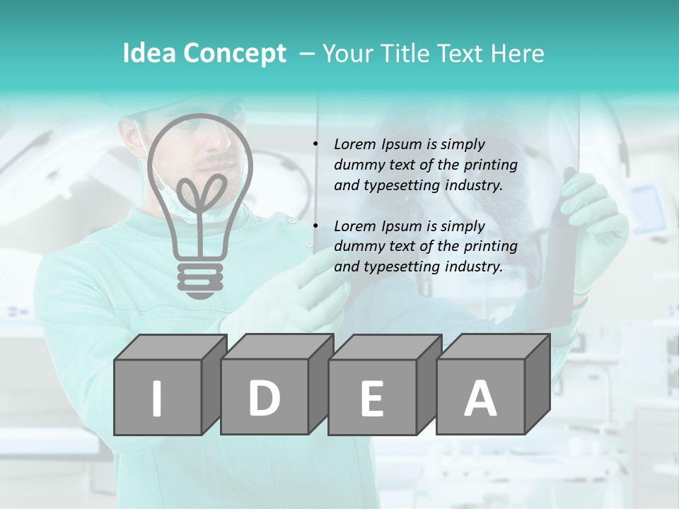 Man Working Aid PowerPoint Template