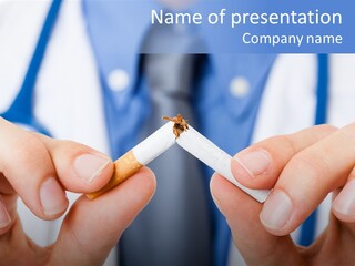 Nicotine Addiction Prevention PowerPoint Template